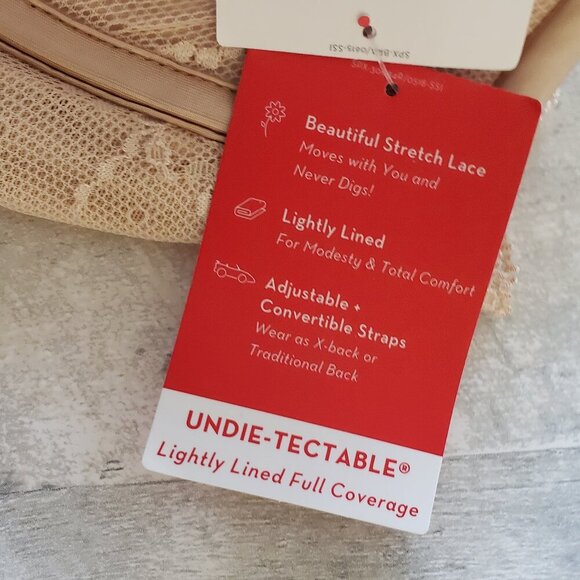 NWT - SPANX Women's Undie-tectable Lightly Lined Full Coverage Bra - Size 38DD - Picture 2 of 4